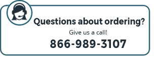 Questions about ordering? Call 866-989-3107